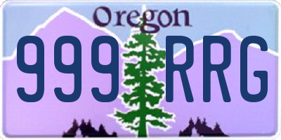 OR license plate 999RRG