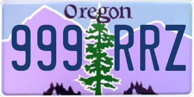 OR license plate 999RRZ