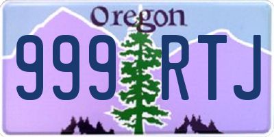 OR license plate 999RTJ