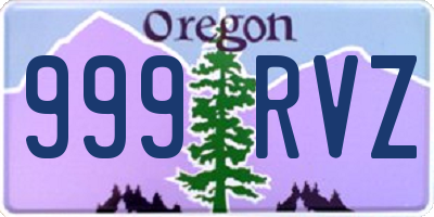 OR license plate 999RVZ