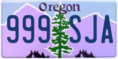 OR license plate 999SJA