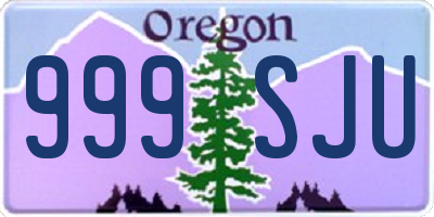 OR license plate 999SJU