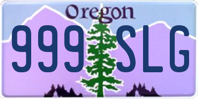 OR license plate 999SLG