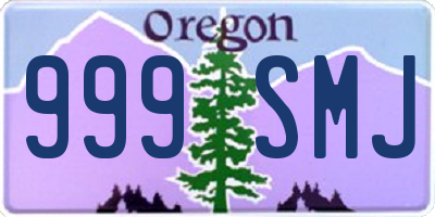 OR license plate 999SMJ