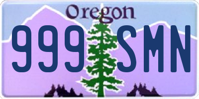 OR license plate 999SMN