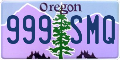 OR license plate 999SMQ