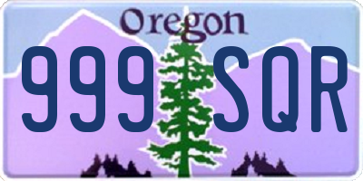 OR license plate 999SQR