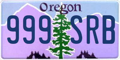 OR license plate 999SRB