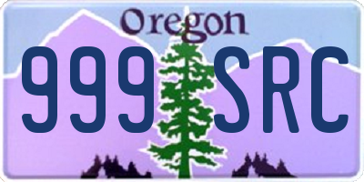 OR license plate 999SRC