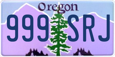 OR license plate 999SRJ