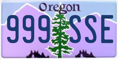 OR license plate 999SSE