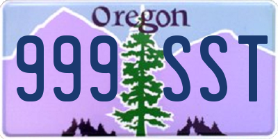 OR license plate 999SST