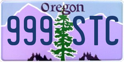 OR license plate 999STC