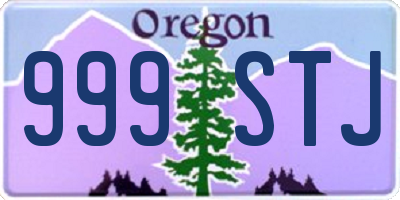 OR license plate 999STJ