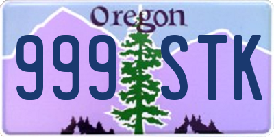 OR license plate 999STK