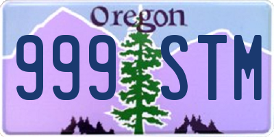 OR license plate 999STM