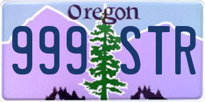 OR license plate 999STR