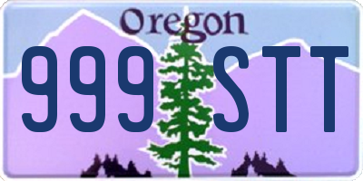 OR license plate 999STT