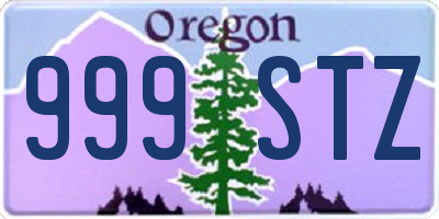 OR license plate 999STZ