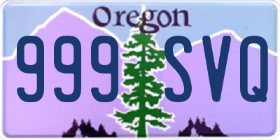 OR license plate 999SVQ