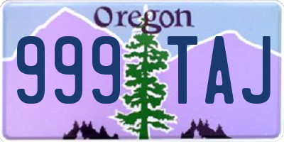 OR license plate 999TAJ