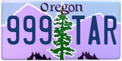 OR license plate 999TAR