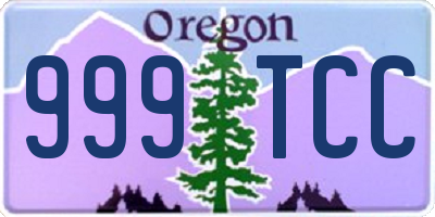 OR license plate 999TCC