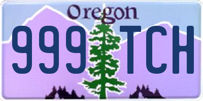 OR license plate 999TCH