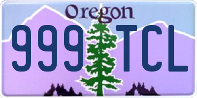 OR license plate 999TCL