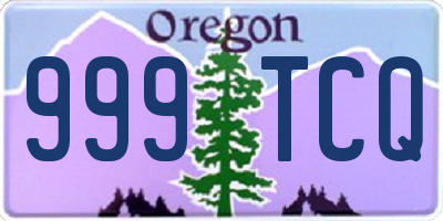 OR license plate 999TCQ