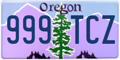 OR license plate 999TCZ