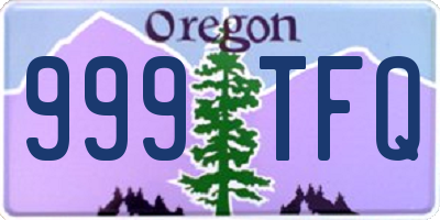 OR license plate 999TFQ