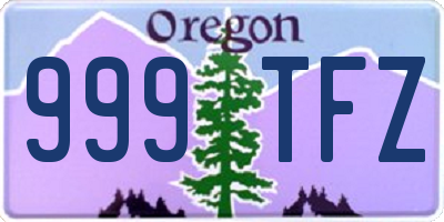 OR license plate 999TFZ