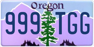 OR license plate 999TGG