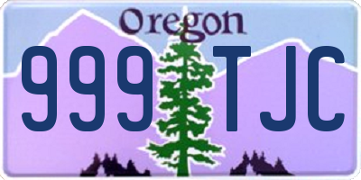 OR license plate 999TJC