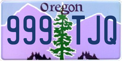 OR license plate 999TJQ