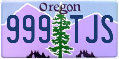 OR license plate 999TJS