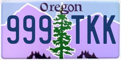 OR license plate 999TKK