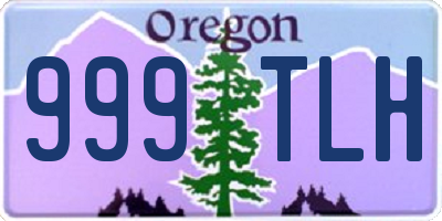 OR license plate 999TLH