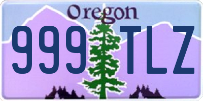 OR license plate 999TLZ