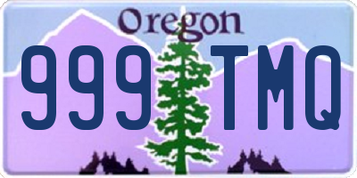 OR license plate 999TMQ