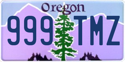 OR license plate 999TMZ