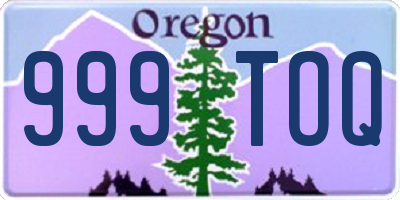 OR license plate 999TOQ