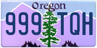 OR license plate 999TQH