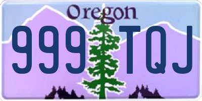 OR license plate 999TQJ