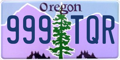 OR license plate 999TQR