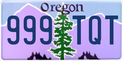 OR license plate 999TQT