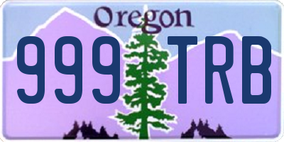 OR license plate 999TRB