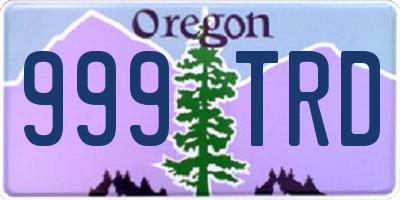 OR license plate 999TRD