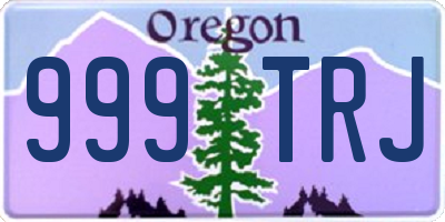 OR license plate 999TRJ